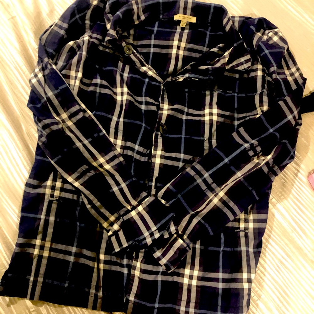 Navy Burberry pajamas
